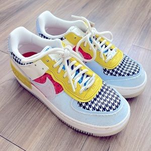 Air Force 1 Shadow "Multi-Print" Sneakers- Size 8